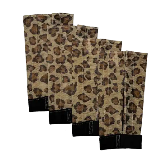 Cheetah Fly Free Fly Boots for Horses – Set of 4 Protective Fly Boots