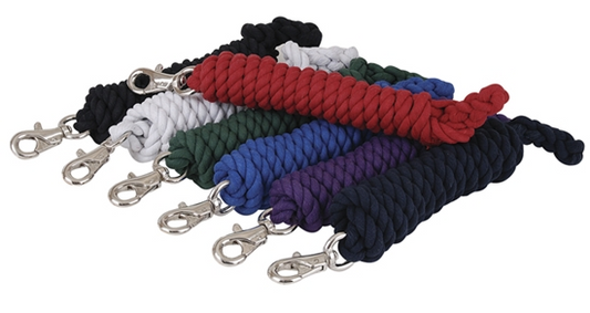 3/4 in. Cotton Lead Rope - Black