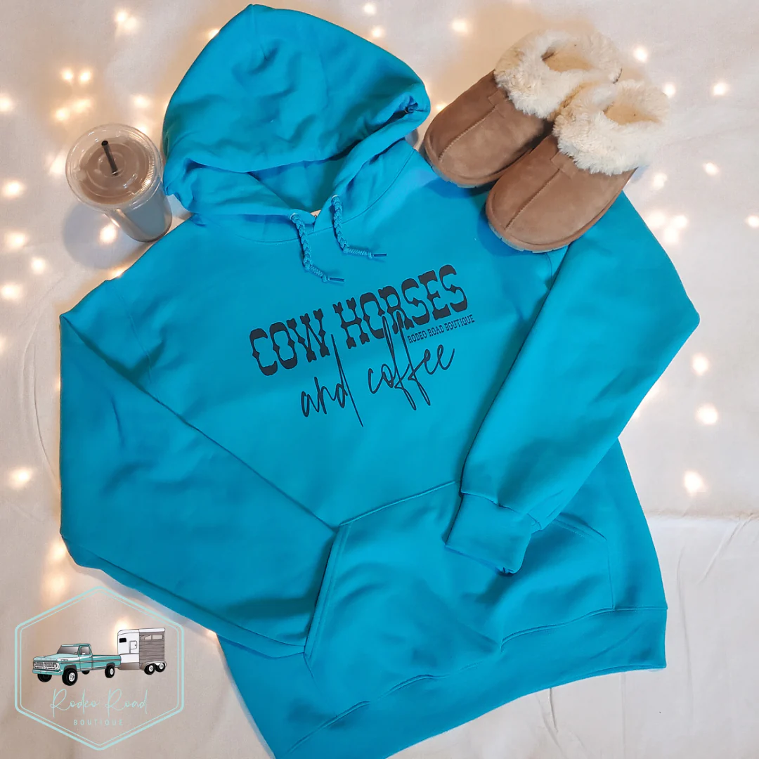 Cow Horses And Coffee Hoodie