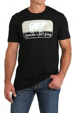 Cinch Men's Ranchin Ain't Easy - Black