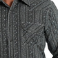 Cinch Men's Modern Fit Snap Front Western Shirt - Black