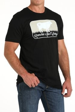 Cinch Men's Ranchin Ain't Easy - Black