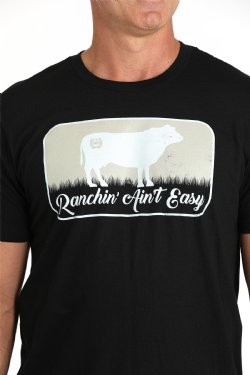 Cinch Men's Ranchin Ain't Easy - Black