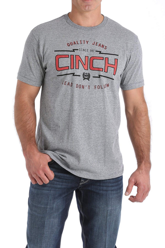 Cinch Men's Heathered Gray Graphic T-Shirt