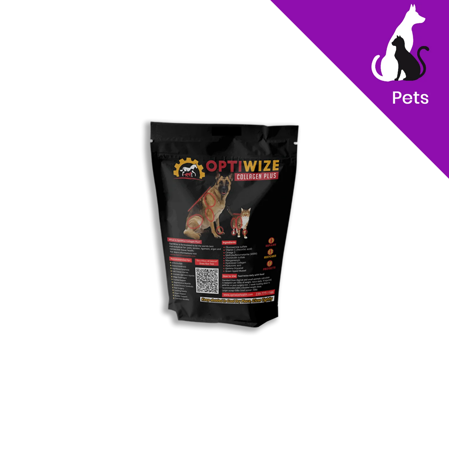 OptiWize Collagen +Plus Pet Formula 16oz Pack