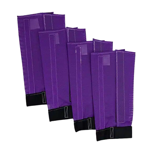 Purple Fly Free Fly Boots for Horses – Set of 4 Protective Fly Boots