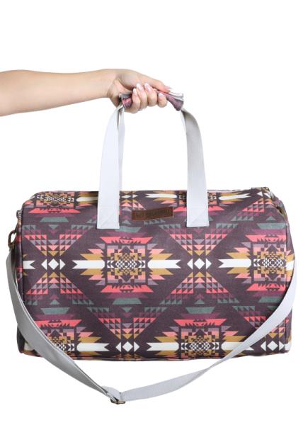 Rock & Roll Purple Aztec Overnight Bag