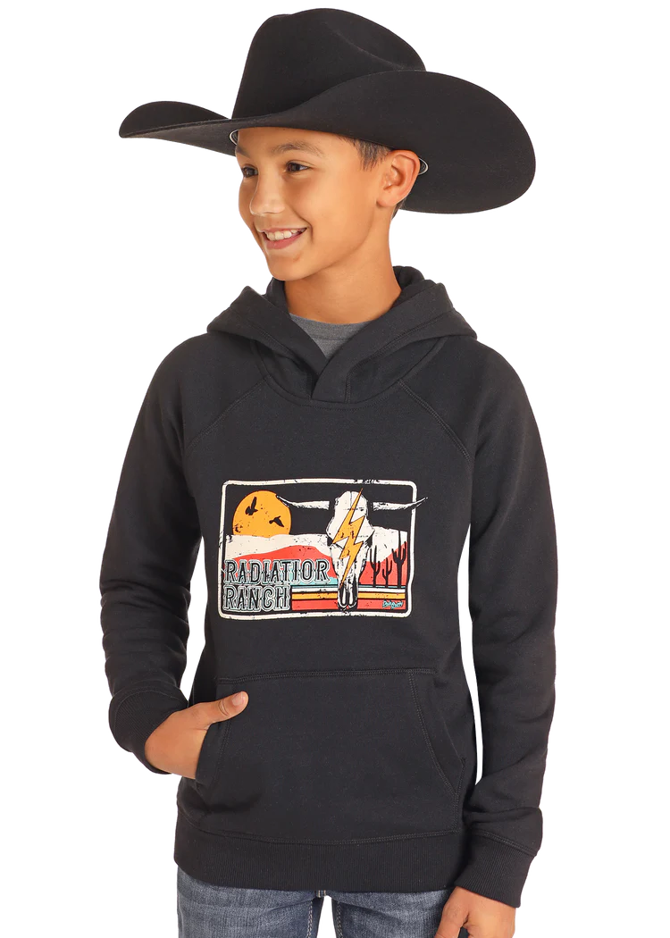 Kid's Rock & Roll Radiator Ranch Hoodie - Black