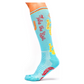 Lucky Chuck Socks - Take the Risk Turquoise Performance Socks