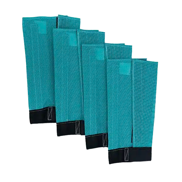 Teal Fly Free Fly Boots for Horses – Set of 4 Protective Fly Boots