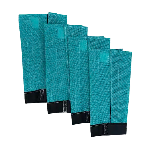 Teal Fly Free Fly Boots for Horses – Set of 4 Protective Fly Boots