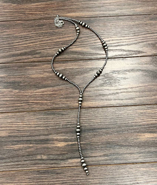 Handmade Clustered Navajo Pearl Tassel Necklace – 31” to 36” Adjustable Western Statement Jewelry