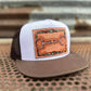 Snaffle Bit Tooled Leather Trucker Cap Cowgirl Cowboy Western Rodeo