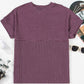 PRETTY BASH Women's Corded Knit Mock Neck T-Shirt | Casual Textured Boutique Top