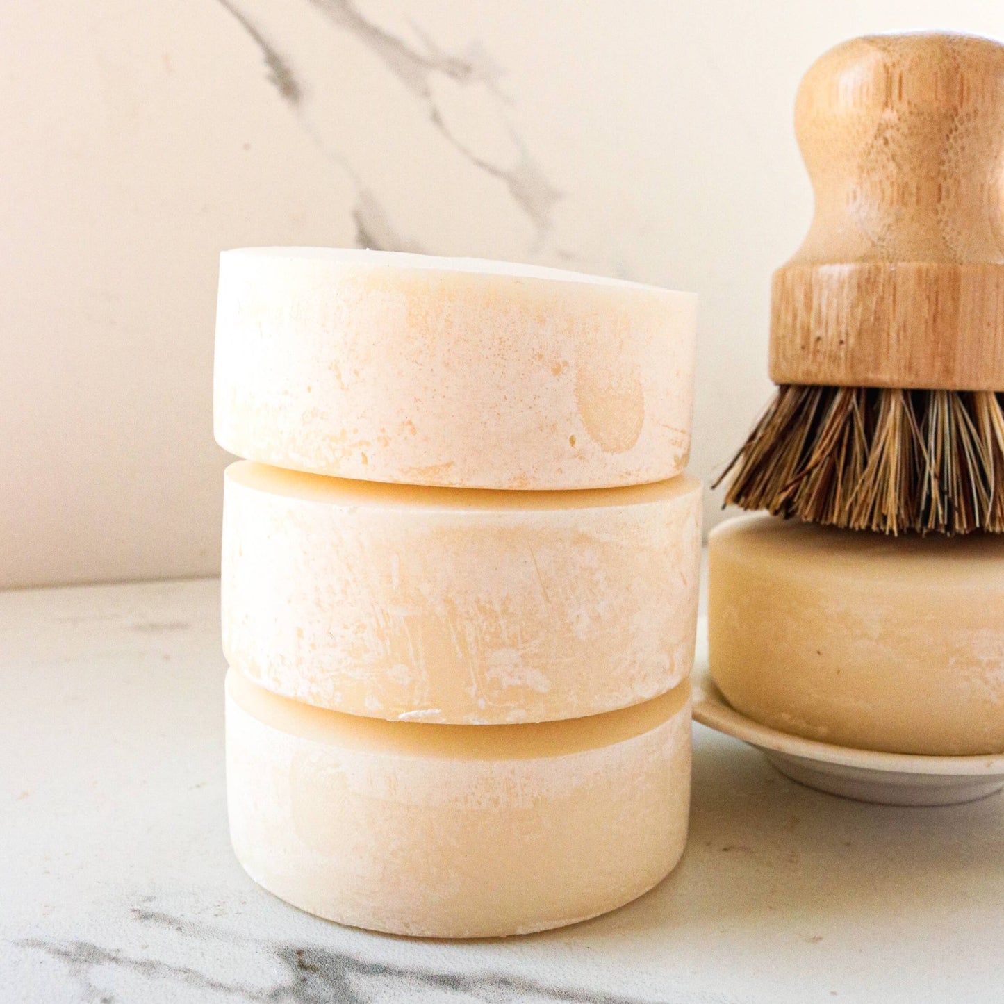 Solid Dish Soap Bar – Lemon, Rosemary & Basil | Natural Plastic-Free Kitchen Soap