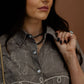 Abstract Western Sketch Print Top – Flowy Fit
