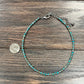 Handmade 4mm Rondelle Gemstone & Navajo Pearl Necklace – 15” to 20” Adjustable Western Layering Jewelry