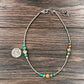 Handmade Silver Navajo Pearl Clustered Gemstone Necklace – 15” to 20” Adjustable Western Jewelry | Made in USA