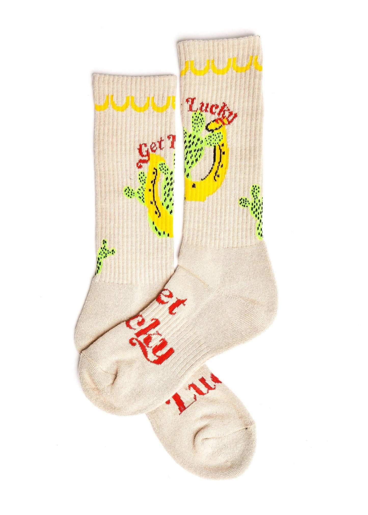 Lucky Chuck® Performance Riding Socks |Get Lucky Tan Performance Boot Socks