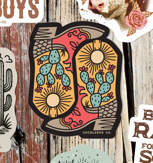 Cactus Boots - sticker