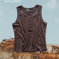 Pearl Snap Western Tank | Ribbed Country Tank Top Mocha