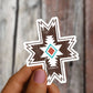 Aztec Cross - sticker