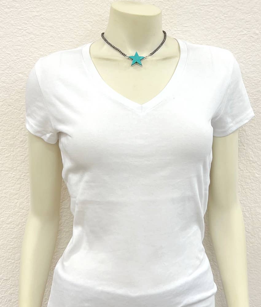 Western Turquoise Star Necklace | Cowgirl Jewelry