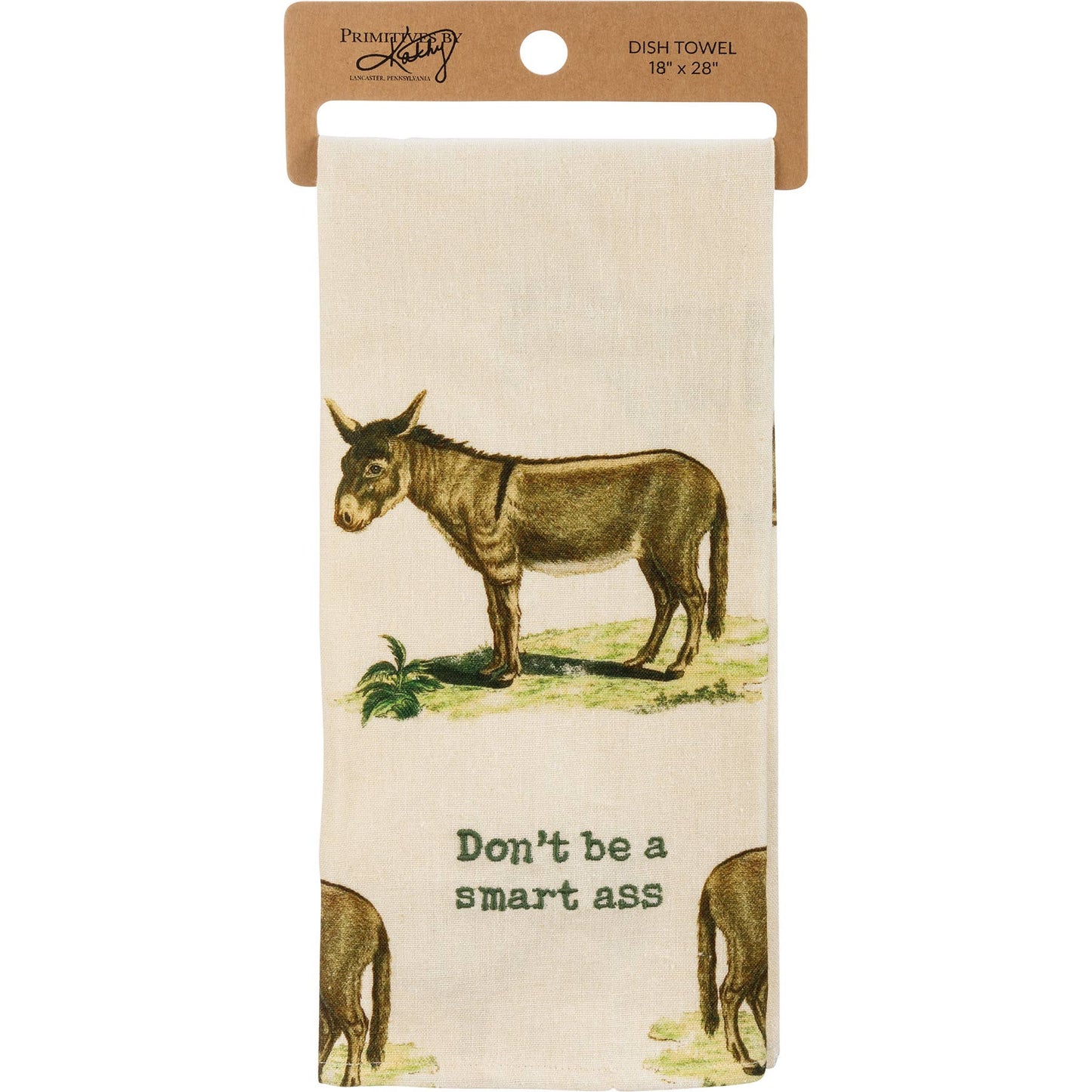 Don’t Be A Smart Ass Donkey Kitchen Towel – Funny Farmhouse Kitchen Decor Gift