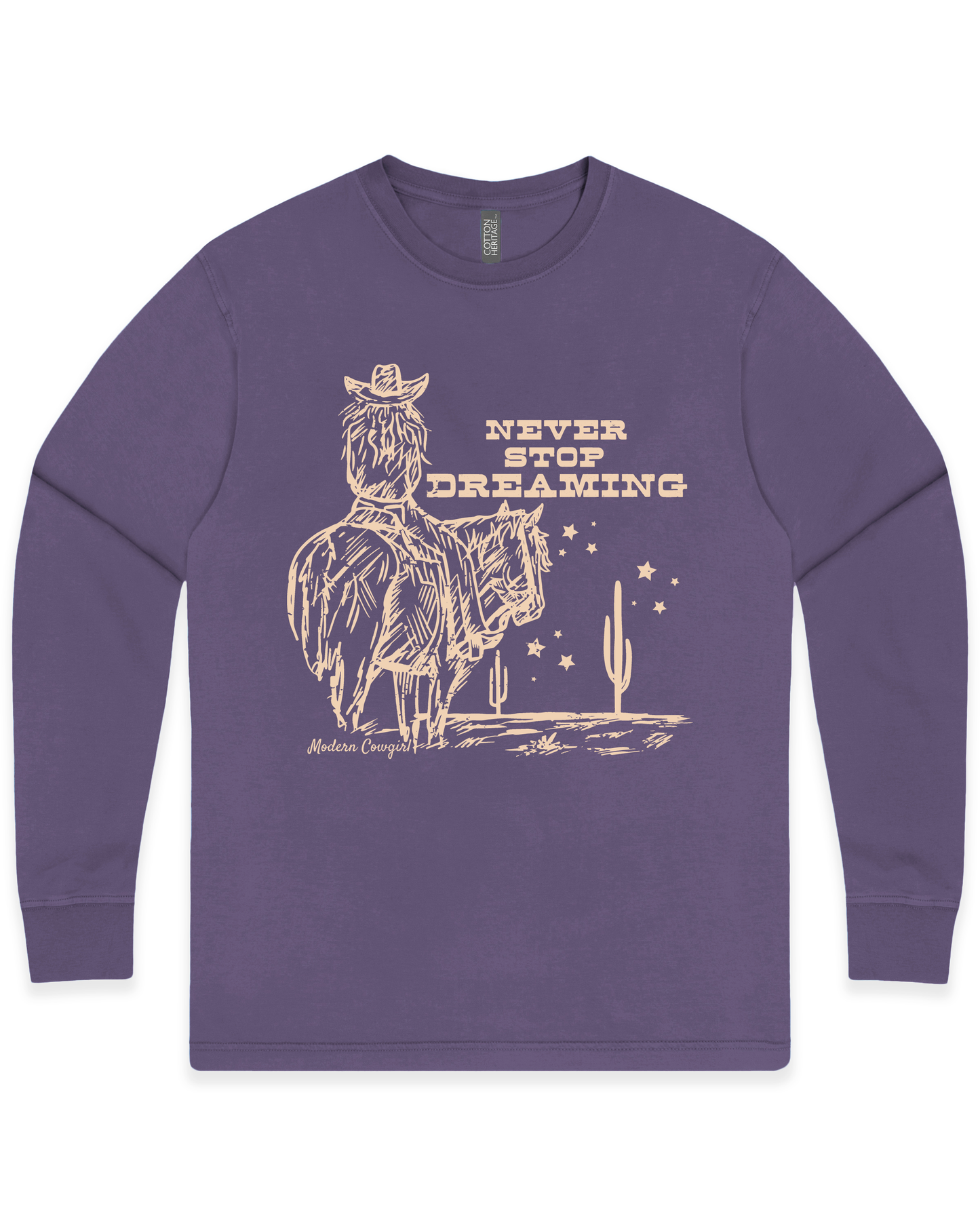 Never Stop Dreamin' Long Sleeve Tee | Women's Western Graphic Shirt