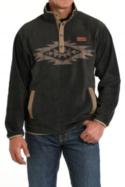 Cinch Men's Fleece Pullover - Charcoal