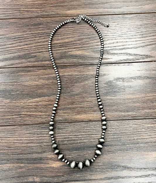 Extra Long Western Bead Necklace | Navajo-Inspired Cowgirl Jewelry