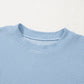 PRETTY BASH Women's Corded Knit Mock Neck T-Shirt | Casual Textured Boutique Top