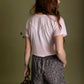 Blush Pearl Snap Western Top | Ribbed Country Basic