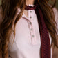 Blush Pearl Snap Western Top | Ribbed Country Basic