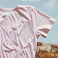Blush Pearl Snap Western Top | Ribbed Country Basic