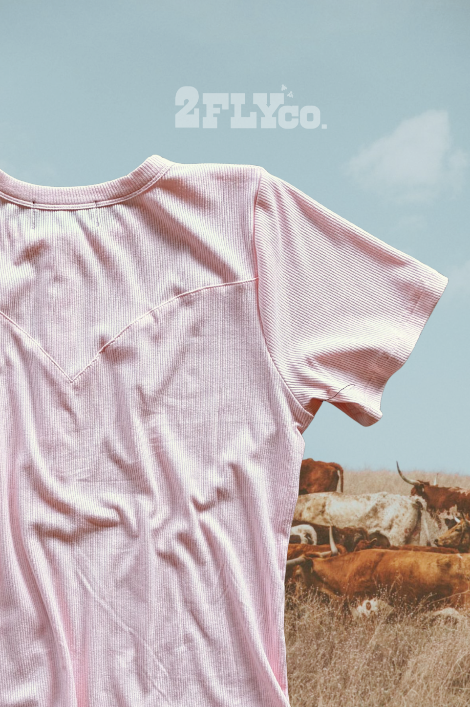 Blush Pearl Snap Western Top | Ribbed Country Basic