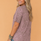 PRETTY BASH Women's Leopard Print Star Patch Tee | Western Graphic Casual Top