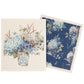 Blue Floral Swedish Dishcloth Set – Eco-Friendly Reusable Cleaning Cloths