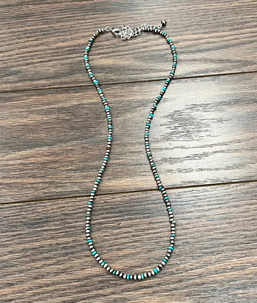 Navajo-Inspired Gemstone & Western Bead Necklace | Long Cowgirl Jewelry