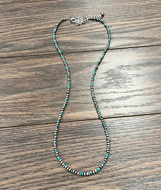 Navajo-Inspired Gemstone & Western Bead Necklace | Long Cowgirl Jewelry