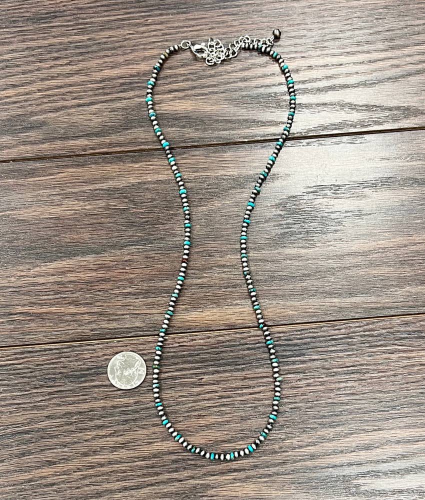 Navajo-Inspired Gemstone & Western Bead Necklace | Long Cowgirl Jewelry