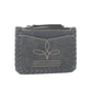 Outlander Edge Western Embroided Credit Card Holder in Ash Grey