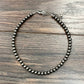 8mm Polish Navajo Bead Necklace – 16" to 21" Adjustable Western Cowgirl Jewelry