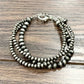 3-Strand Navajo Bead Adjustable Bracelet – 4mm & 6mm Western Cowgirl Jewelry