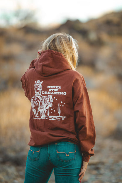 Never Stop Hoodie | Unisex Western Graphic Hoodie by Modern Cowgirl