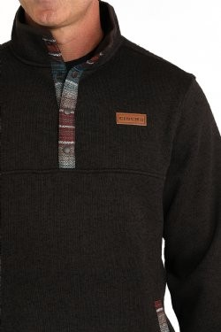 Cinch - Men's Sweater Knit Pullover - Brown